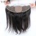 Straight 13x4 Lace Frontal Silk Base Human Virgin Hair,Natural Color,Baby Hair